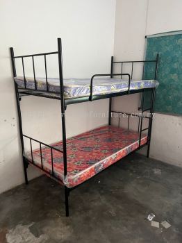 Hostel Single Mattress Tilam Asrama For Construction Site | Bunk Bed Steel Locker Plastic Chair & Plastic Table Ready Stock | Area Simpang Ampat Kulim Ipoh