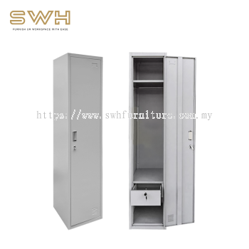 1 Compartment Metal Locker With Lock Drawer | Pembekal Perabot Asrama