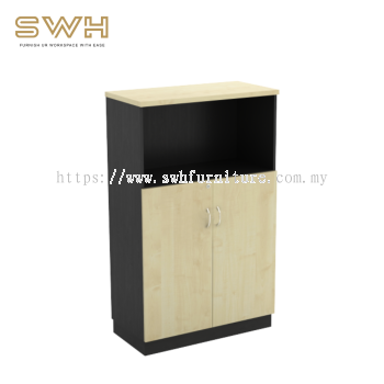 Semi Swinging Door Medium Cabinet | Office Furniture Penang