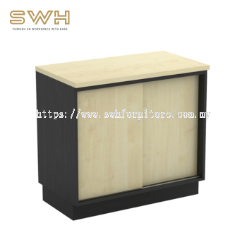 Sliding Door Low Cabinet | Office Furniture Penang