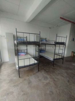 Katil Besi Asrama Double Decker | Tilam Asrama Single Mattress Hostel | Bantal Selimut Asrama Murah | Hostel Furniture Supplier | Pembekal Perabot Asrama | KL | Bukit Jalil 