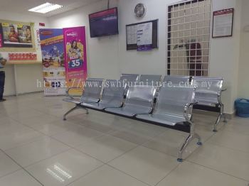 4 Seater Link Waiting Chair | Steel Link Chair | Kerusi Menunggu Visitor Pelanggan Klinik Hospita l Pust Pejabat | Deliver to Money Changer Centre In Selangor Seri Kembangan Klang Sungai Buloh | Meru | Puchong