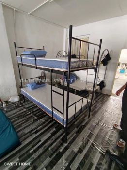 Double Decker Metal Bed Hostel | Hostel Single Mattress Tilam Murah | Selimut Bantal Pillow Murah Cotton Kekabu | Hostel Furniture Supplier | Pembekal Perabot Asrama | KL | Klang | Seremban | Ipoh Perak | Muar | Kulim | Lunas