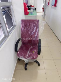 Waiting Link Chair | Banquet Chair | Student Chair | Fabric Medium Back Office Chair | High Back Office Chair | Office Chair Refabric | For Kolej Komuniti Tasek Gelugor Bertam Kepala Batas Penang Kedah