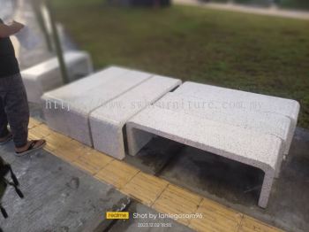 Outdoor Stone Bench | Terrazo Marble Stone Bench | Outdoor Stone Furniture Deliver to Kolej Pahang | Kulim | Kedah | Penang | Johor | Kelantan | KL | Perlis | Perak