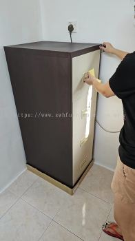 4 Drawer Metal Filing Cabinet | Beige Brown Two Tone Metal Filing Cabinet | Office Metal Cabinet | Office Furniture | Pembekal Perabot Pejabat | Penang | KL | Cheras | Melaka | Nilai | Kuala Kangsar | Kangar | Muar | Shah Alam