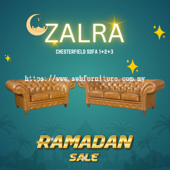 ZALRA Leather Chesterfield Sofa | Sofa Furniture