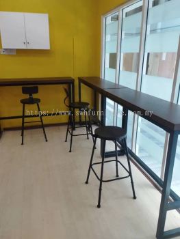 Bar Table ,Bar Chair ,Bar Stool Set | Baru Furniture | Solid Wood Bar Top | Cafe Furniture | KL | Cheras | Ampang | Muar | Ipoh | Lunas |Taiping | Nilai | Gombak | Gerik | Pontian