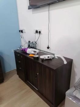 Office Furniture Set Up Renovate | Reception Manager Table | Low Office Cabinet | Director High Back Chair | Office Furniture | Pembekal Meja Pejabat | KL | Cheras | Ampang | Shah Alam Cyberjaya | Putrajaya| Kulim |Kedah | Penang 