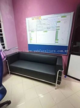 L Shape Executive Manager Office Table | Meja Guru Pejabat Bentuk L | Office Chair Medium Back | Kerusi Pejabat Beroda Cikgu | Modern 3 Seater Office Sofa | Office Furniture | Penang | KL | Perak | Kedah | Pahang | Perlis | Melaka | 