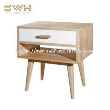 WILLOW II Solid Wood (N) BedSide Table Cabinet | Bedroom Furniture Store