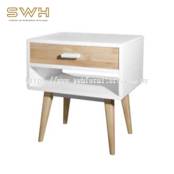 WILLOW II Solid Wood (W) BedSide Table Cabinet | Bedroom Furniture Store