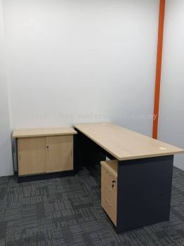 Office Table | Standard Office Table | Office Table and Cabinet Set | Meja Pejabat | Kabinet Pejabat | Office Furniture | Deliver Bayan Baru, Bayan Lepas, Georgetown, Batu Kawan, Bertam, Kulim, Lunas, KL, Puchong