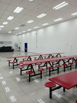 4 Seater Fibreglass Canteen Set | Factory, School & Food Court Furniture Malaysia | Factory Lunch Table | 4 Seater Canteen Set | Commercial Dining Furniture Supplier Malaysia | Deliver Kulim Hi Tech, Lunas, Batu Kawan ,Prai, Bayan Lepas, Bayan Baru, Sungai Buloh, Puchong, Kl