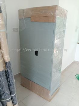 Heavy Duty Metal Double Decker Bed Set | High Resilient Foam Mattress Cotton Calico & Steel Locker Malaysia | Complete Heavy Duty Hostel Furniture Solution for Government, Military, Industrial & Commercial Accommodation | Deliver Penang, Perlis, Kedah , Perak, Selangor