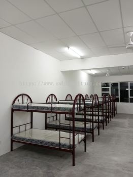 Heavy Duty Double Decker Metal Bed | Steel Bunk Bed for Worker Hostel & Dormitory | JTK Standard Malaysia | Deliver Penang, Kulim, KL, Selangor, Puchong, Ipoh, Sungai Petani