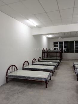Heavy Duty Double Decker Metal Bed | Steel Bunk Bed for Worker Hostel & Dormitory | JTK Standard Malaysia | Deliver Penang, Kulim, KL, Selangor, Puchong, Ipoh, Sungai Petani