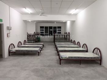 Heavy Duty Double Decker Metal Bed | Steel Bunk Bed for Worker Hostel & Dormitory | JTK Standard Malaysia | Deliver Penang, Kulim, KL, Selangor, Puchong, Ipoh, Sungai Petani