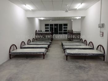 Heavy Duty Double Decker Metal Bed | Steel Bunk Bed for Worker Hostel & Dormitory | JTK Standard Malaysia | Deliver Penang, Kulim, KL, Selangor, Puchong, Ipoh, Sungai Petani