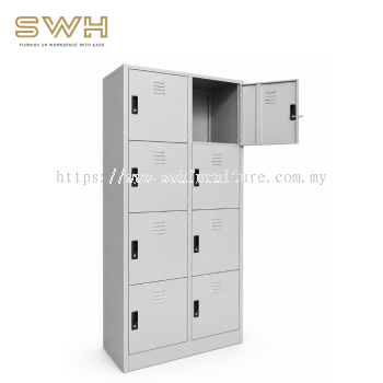 8 Compartment Steel Locker With Steel Swinging Door (SCM-0009)