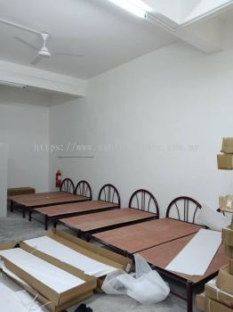 Metal Bedframe Katil Besi Single dan Double Decker Asrama Kilang Pekerja Sekolah Universiti Politeknik Gudang Perabot Asrama Penang