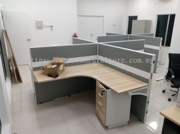 Office Workstation Cubicle Partition | Modular Office Workstation Malaysia | Office Partition System | 2 Pax 4 Pax Workstation Supplier Penang KL