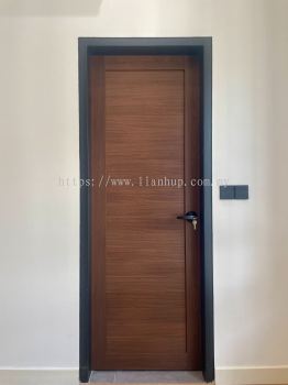 Fully Aluminium Wood Grain Swing Door (Elmina West)