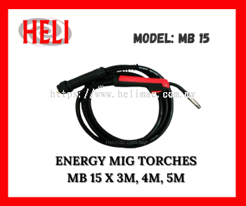 Energy MIG Torches – (MB15 X 3M, 4M & 5M)