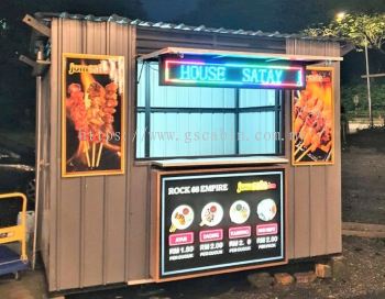 Satay Food Kiosk Cabin