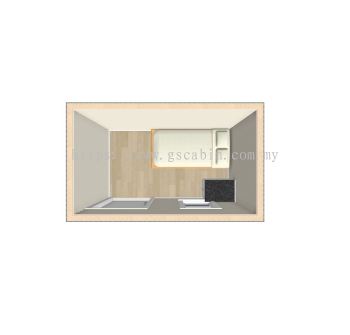 1 pax bedroom plan view cabin design - cabin home/clq