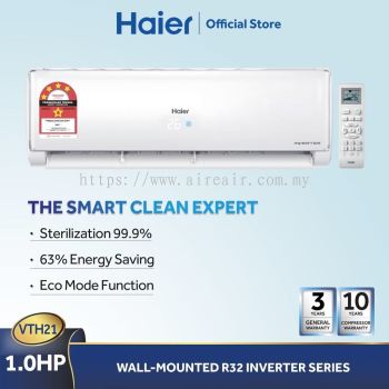 Haier 1.0HP Inverter Air Conditioner R32 VTH Series HSU-10VTH21