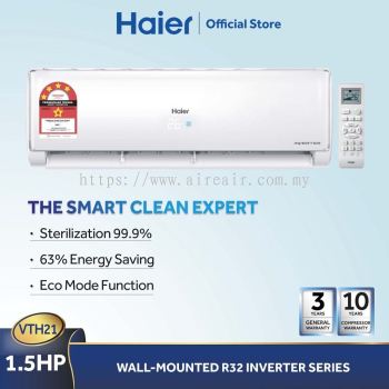 Haier 1.5HP Inverter Air Conditioner R32 VTH Series HSU-13VTH21