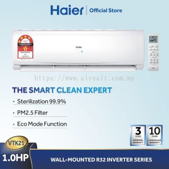 Haier 1.0HP Inverter Air Conditioner R32 VTK Series HSU-10VTK21