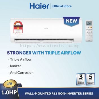Haier 1.0HP Non Inverter Air Conditioner R32 HSU-10LPB21