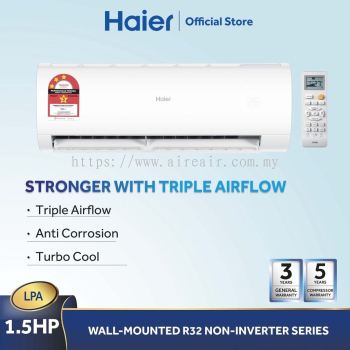 Haier 1.5HP Non Inverter Air Conditioner R32 HSU-13LPB21