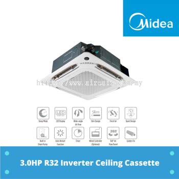 Midea 2.5HP R32 Inverter Ceiling Cassette  MCX-24CRFNX 