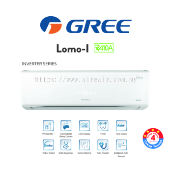Gree LOMO-I 1.5HP Inverter Air Conditioner GWC12QC-K3DNC8B/I