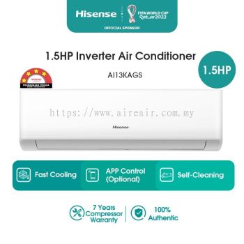 Hisense 1.5HP Standard Inverter Air Conditioner 4 Star R32 AI13KAGS