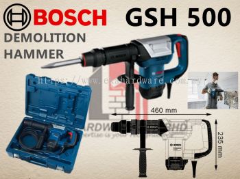 BOSCH GSH 500 PROFESSIONAL (DEMOLITION HAMMER/BREAKER WITH HEX)