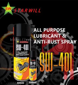 STARWILL All Purpose Lubricant & Anti-Rust Spray 