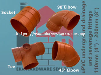 uPVC underground drainage and sewerage fittings