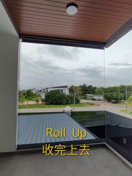 Outdoor Roller Blind Sunscreen Material, UV Protection, Sunblock, Also Can Block Rain, Looks Exclusive.