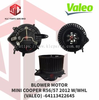 BLOWER MOTOR MINI COOPER R56/57 2012 W/WHL (VALEO) -64113422645