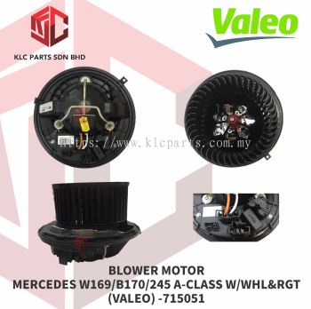 BLOWER MOTOR MERCEDES W169/B170/245 A-CLASS W/WHL&RGT (VALEO) -715051