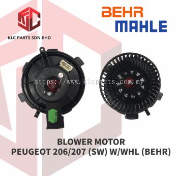 BLOWER MOTOR PEUGEOT 206/207 (SW) W/WHL (BEHR)