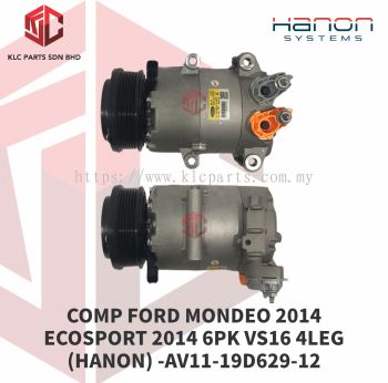 COMPRESSOR FORD MONDEO 2014 ECOSPORT 2014 6PK VS16 (HANON)-AV11-19D629-12