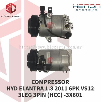 COMPRESSOR HYUNDAI ELANTRA 1.8 2011 6PK VS12 (HCC) -3X601