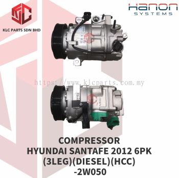 COMPRESSOR HYUNDAI SANTAFE 2012 6PK (DIESEL) (HCC) -2W050