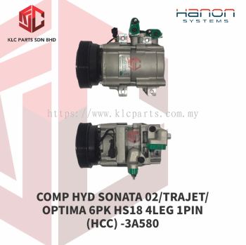 COMPRESSOR HYUNDAI SONATA 02/TRAJET/OPTIMA 6PK HS18 (HCC) -3A580