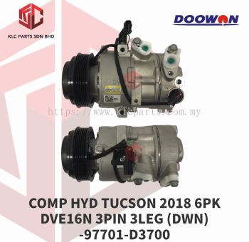 COMPRESSOR HYUNDAI TUCSON 2018 6PK DVE16N (DWN) -97701-D3700